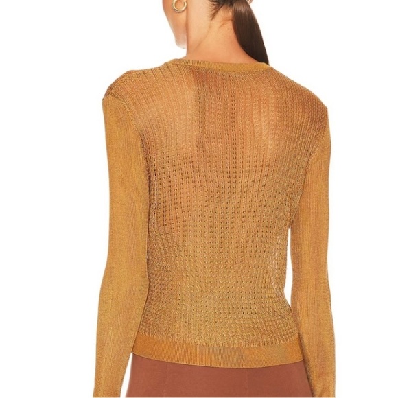NWT FREE PEOPLE H20 CREW PULLOVER tiger eye Medium - Picture 3 of 9